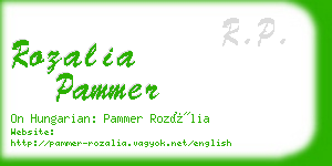 rozalia pammer business card